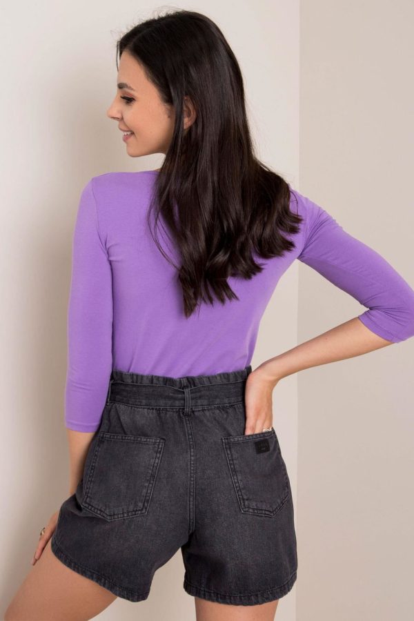 Violet Blouse in Women`s Blouses, Tunics with Cotton and Spandex