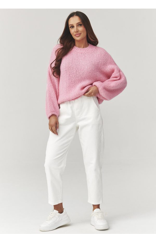 Beige Corduroy Trousers in Pants, Trousers, Shorts with Cotton and Spandex