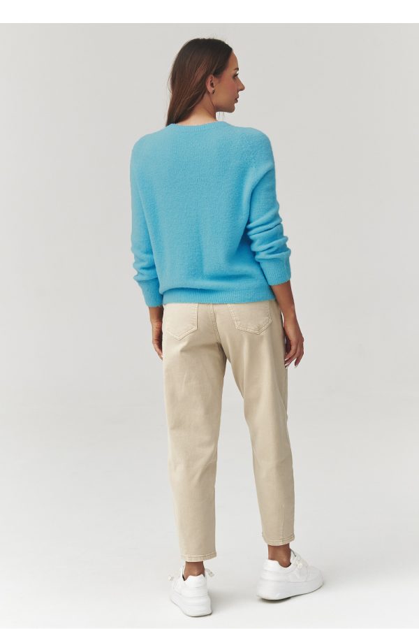 Blue Jumper in Sweaters, Pullovers, Jumpers, Turtlenecks, Boleros, Shrugs with Acrylic, Alpaca, Spandex, Polyamide and Wool