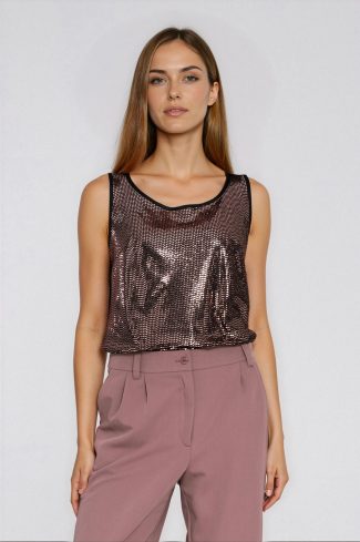 brown Blouse model 223286 Nife