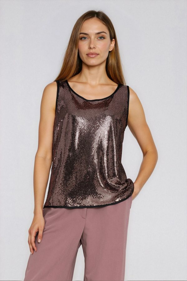 brown Blouse model 223286 Nife