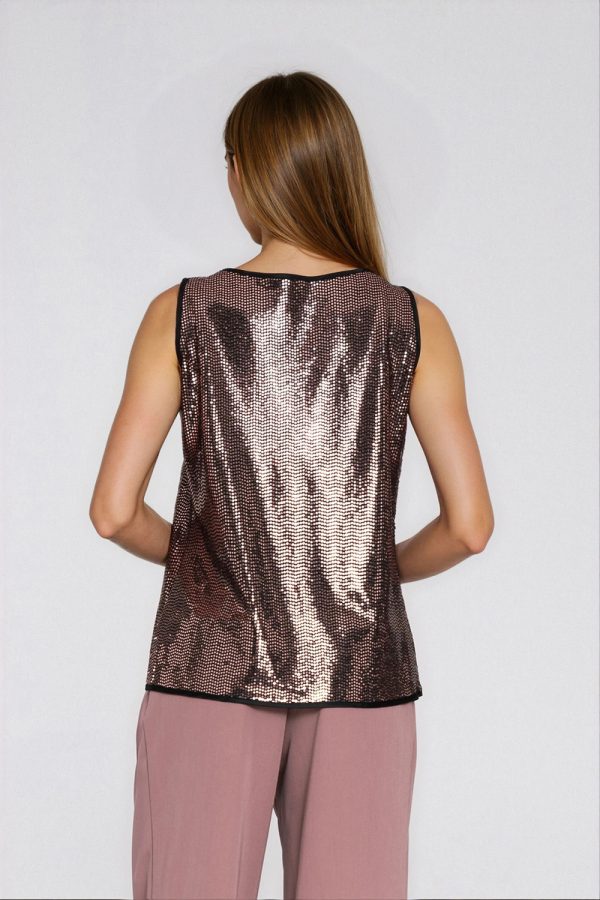 brown Blouse model 223286 Nife