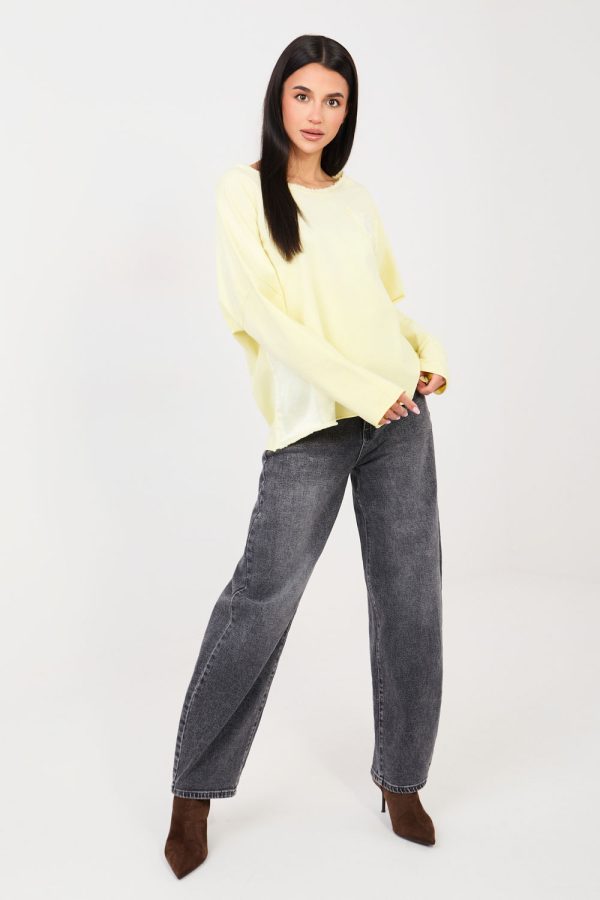 Yellow Blouse in Women`s Blouses, Tunics with Cotton and Spandex