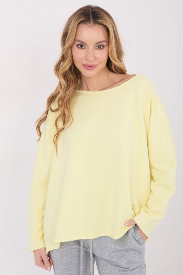 Yellow Blouse in Women`s Blouses, Tunics with Cotton and Polyester