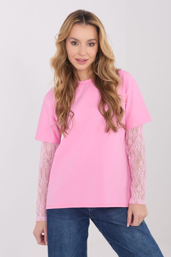 pink Blouse model 223335 Italy Moda