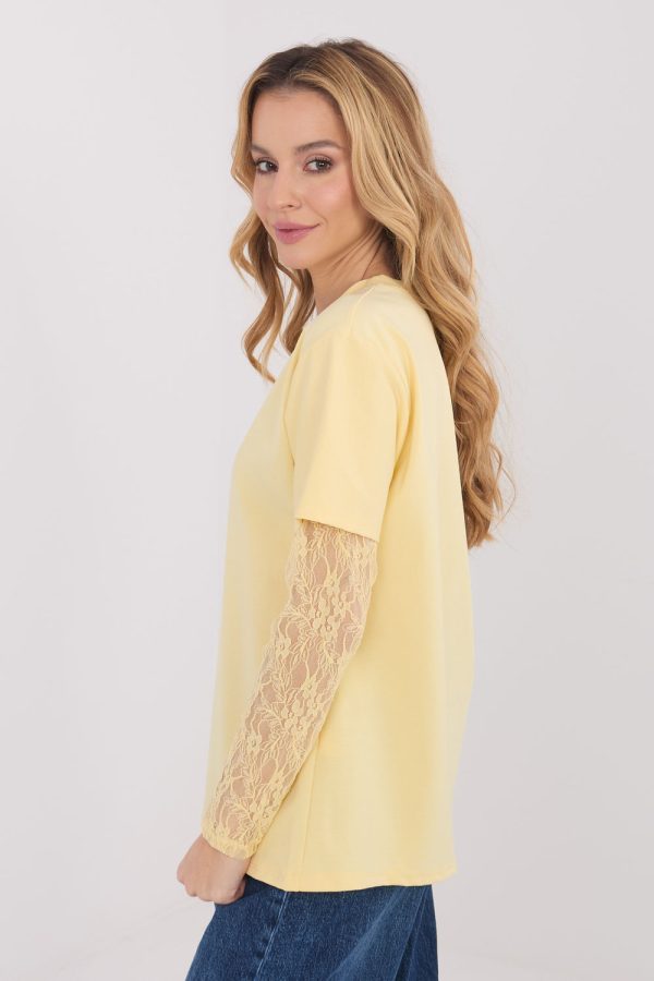 yellow Blouse model 223337 Italy Moda
