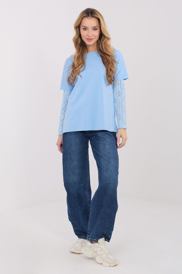 blue Blouse model 223339 Italy Moda