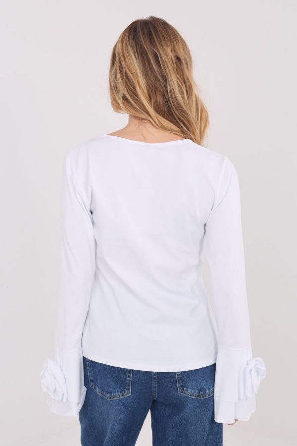 white Blouse model 223349 Italy Moda