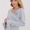 1110494 grey Blouse model 223355 Italy Moda