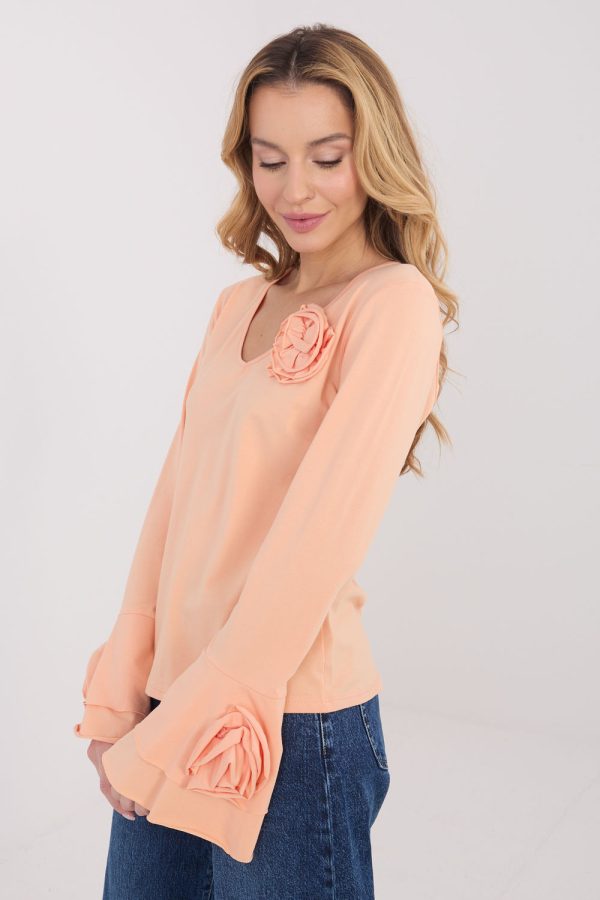 orange Blouse model 223356 Italy Moda