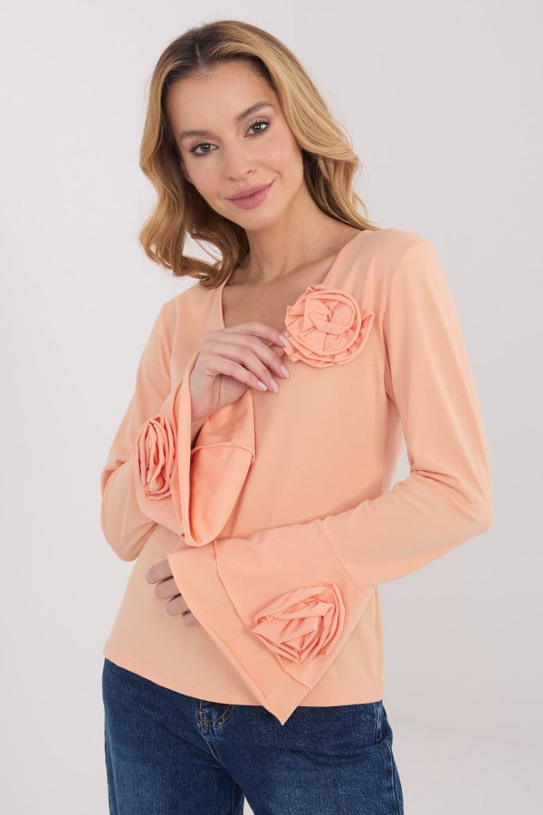 orange Blouse model 223356 Italy Moda