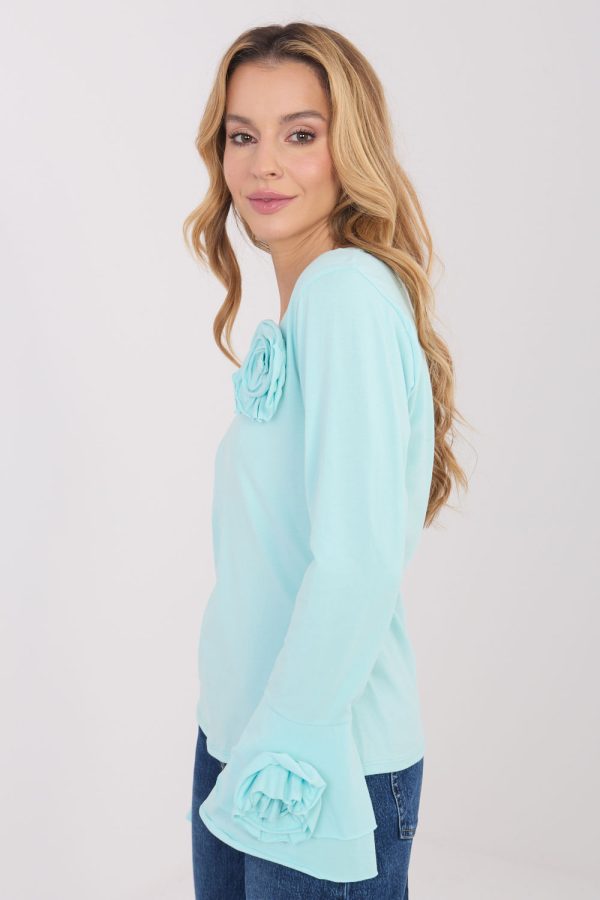 green Blouse model 223357 Italy Moda