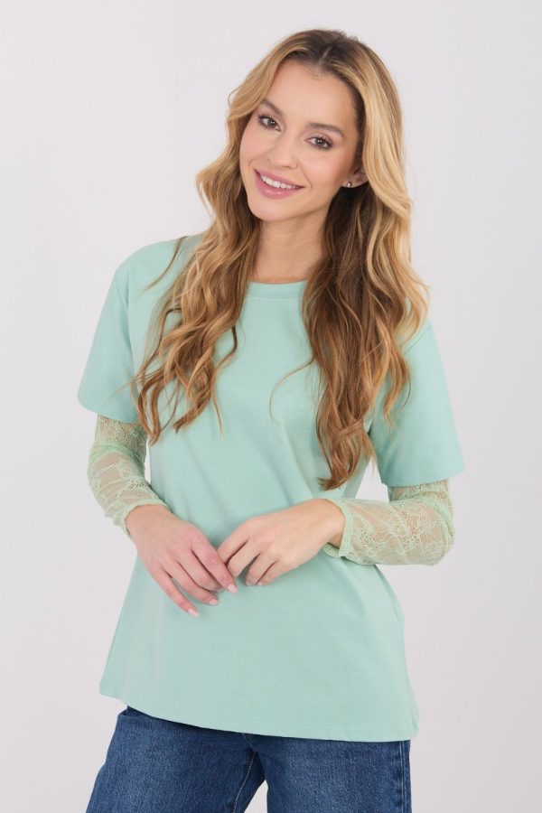 green Blouse model 223338 Italy Moda
