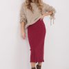1110565 Red Skirt in Skirts with Cotton and Spandex
