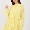 Yellow Cocktail Dress in Formal Dresses, Cocktail Dresses with Spandex, Polyester and Viscose