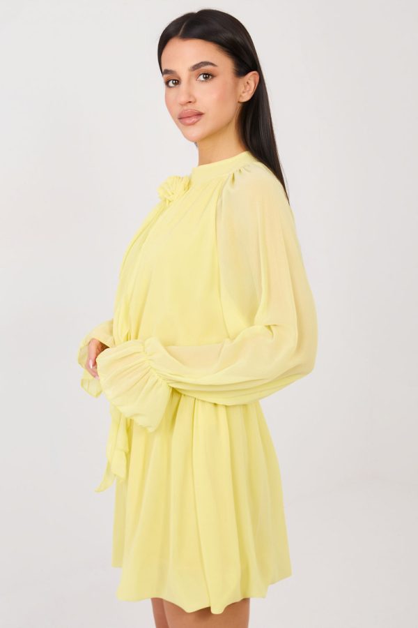 Yellow Cocktail Dress in Formal Dresses, Cocktail Dresses with Spandex, Polyester and Viscose