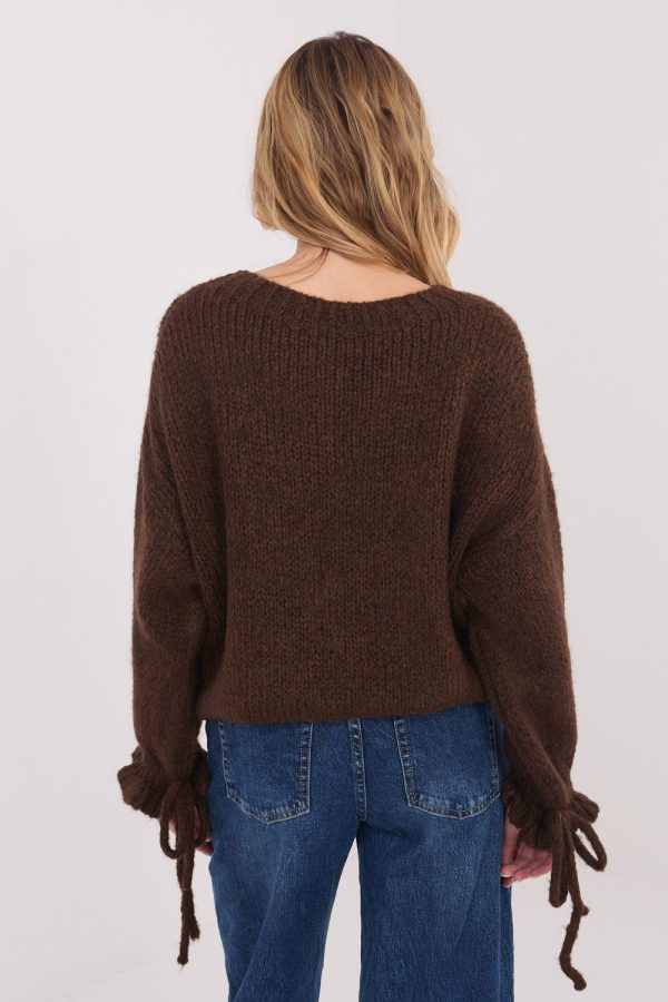 brown Jumper model 223402 Italy Moda