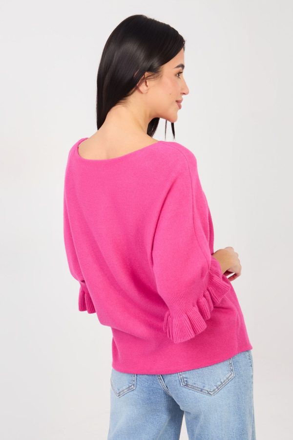 Pink Jumper in Sweaters, Pullovers, Jumpers, Turtlenecks, Boleros, Shrugs with Nylon, Polyester and Viscose