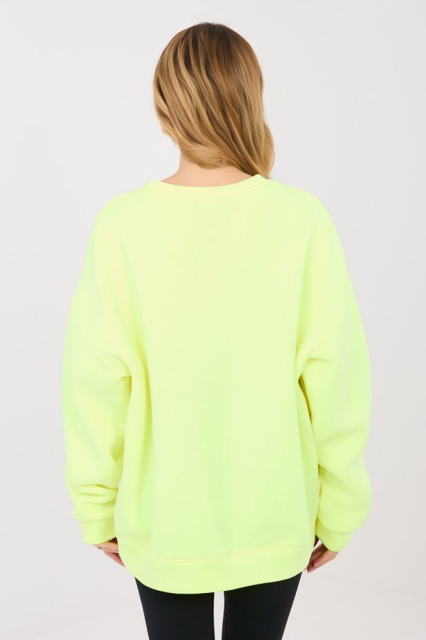Yellow Sweatshirt in Sweatshirts For Women with Cotton and Polyester