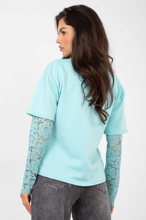 Green Blouse in Women`s Blouses, Tunics with Spandex and Polyester