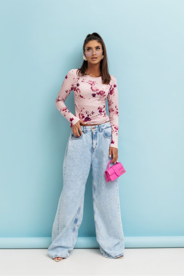 Pink Blouse.Spandex and Viscose