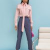 1111053 Blue Women Trousers in Pants, Trousers, Shorts with Cotton and Spandex
