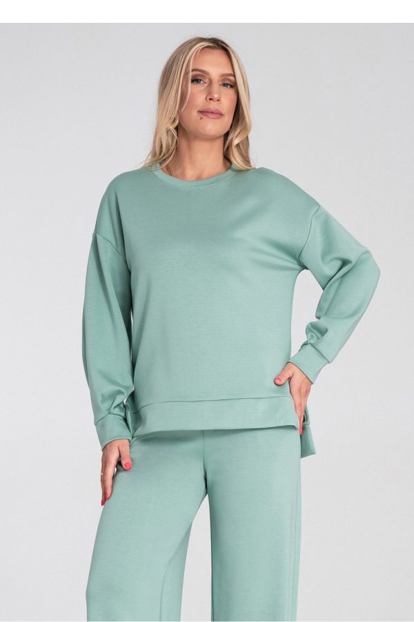 green Sweatshirt model 223539 Figl