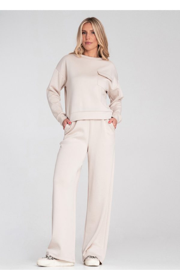 beige Sweatshirt model 223544 Figl