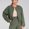 Green Jacket in Women`s Coats, Jackets with Spandex and Polyester