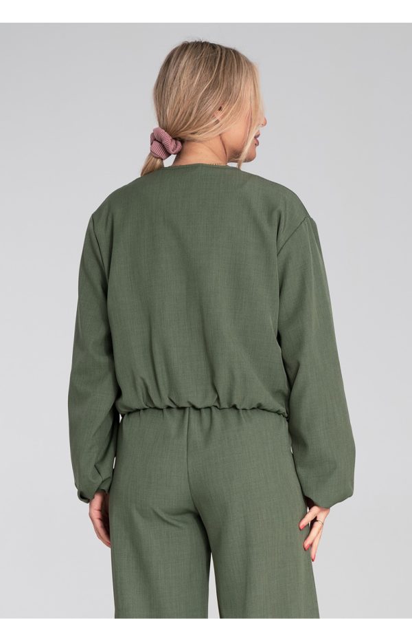 Green Jacket in Women`s Coats, Jackets with Spandex and Polyester