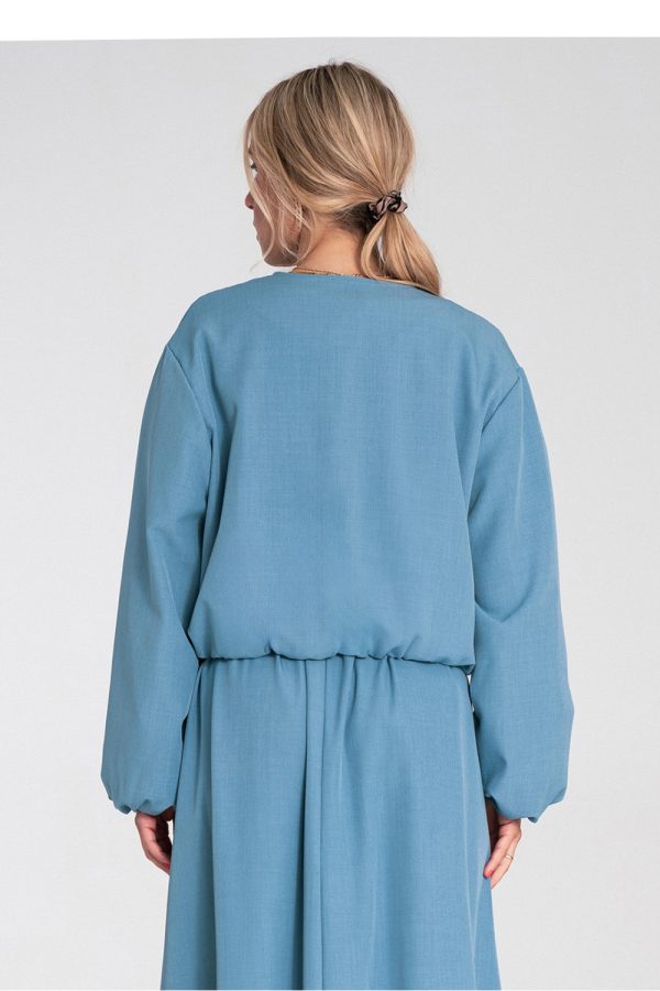 Blue Jacket in Women`s Coats, Jackets with Spandex and Polyester