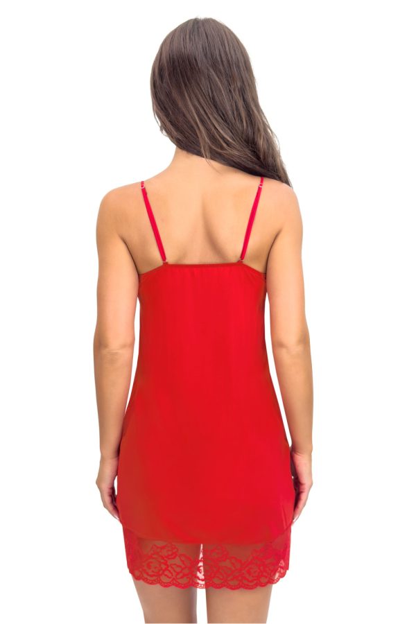 Red Nightshirt in Nightgowns, Nighties, Sleep Shirts with Spandex, Polyamide and Viscose