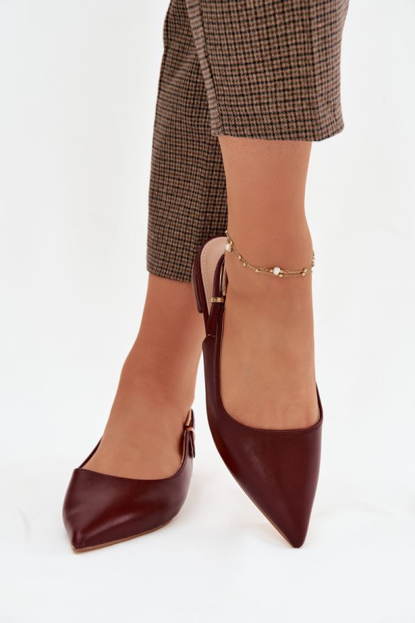 Red Ballet Flats in Ballet Flats, Ballet Pumps For Women with Fabric, Footbed and Heel Height