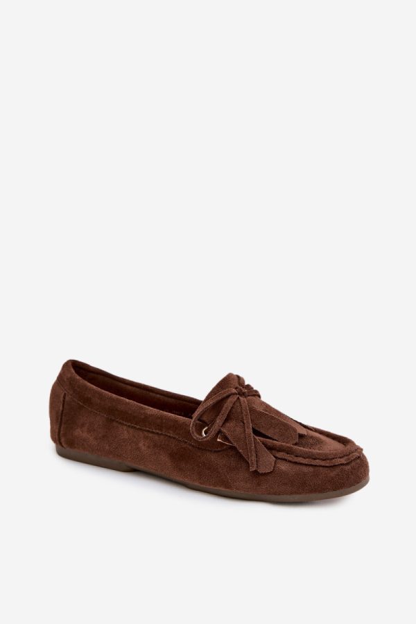 Brown Mocassin in Moccasins, Loafers with Fabric, Footbed, Upper Height and Sole Height