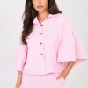 Pink Denim Jacket in Women`s Coats, Jackets with Cotton