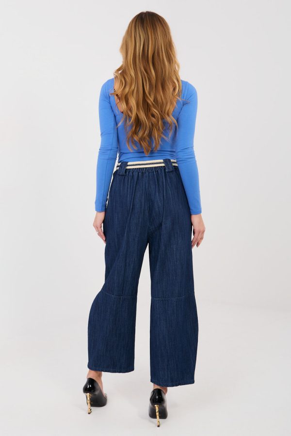 Navy Blue Jeans in Pants, Trousers, Shorts with Cotton