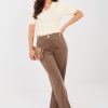 1111456 Beige Women Trousers in Pants, Trousers, Shorts with Spandex, Polyester and Viscose