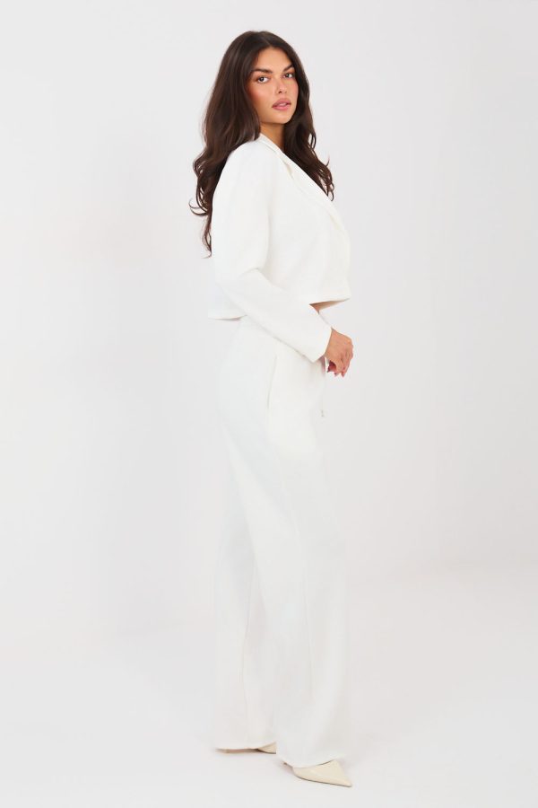 Beige Set in Pants, Trousers, Shorts with Spandex, Polyester and Viscose