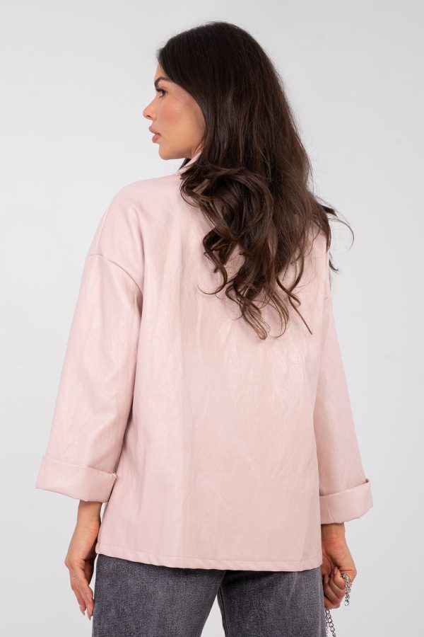 Pink Jacket in Jackets, Vests For Women with Polyurethane and Viscose