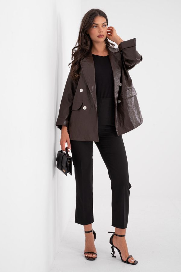 brown Jacket model 223660 Rue Paris