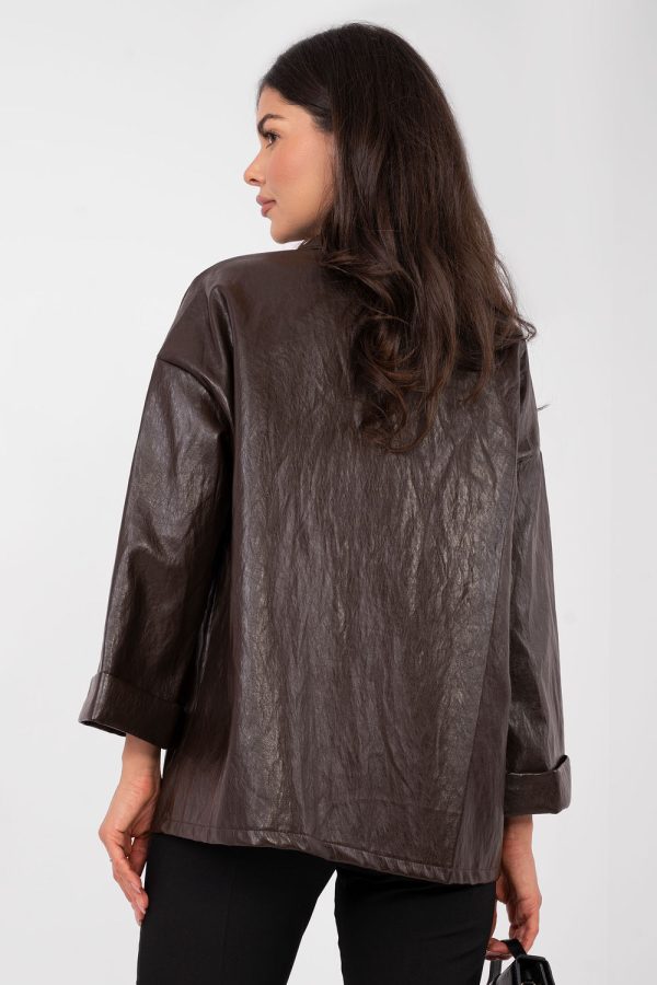 brown Jacket model 223660 Rue Paris