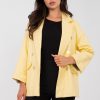 Yellow Jacket in Jackets, Vests For Women with Polyurethane and Viscose