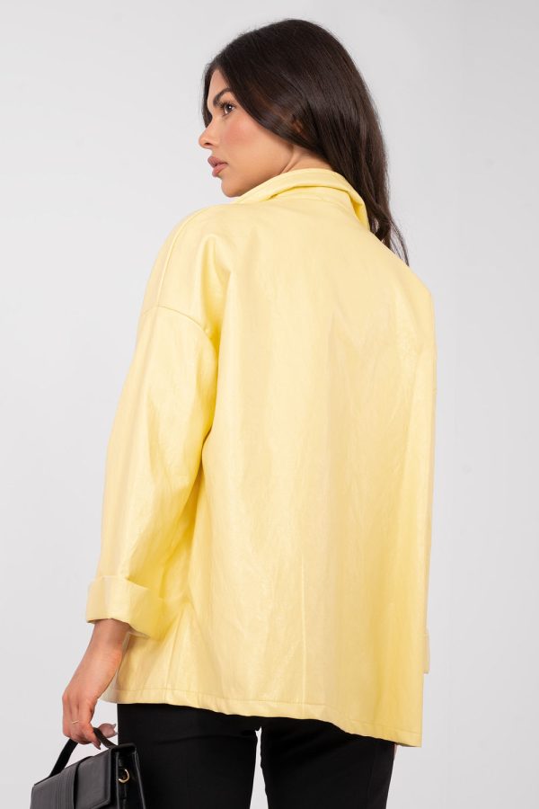 Yellow Jacket in Jackets, Vests For Women with Polyurethane and Viscose
