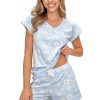 Blue Pyjama in Women`s Pyjamas, Sleepwear Sets with Cotton