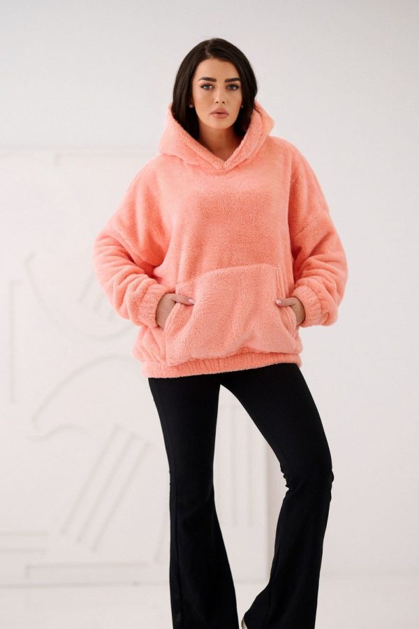 Pink Sweatshirt in Sweatshirts For Women with Polyester