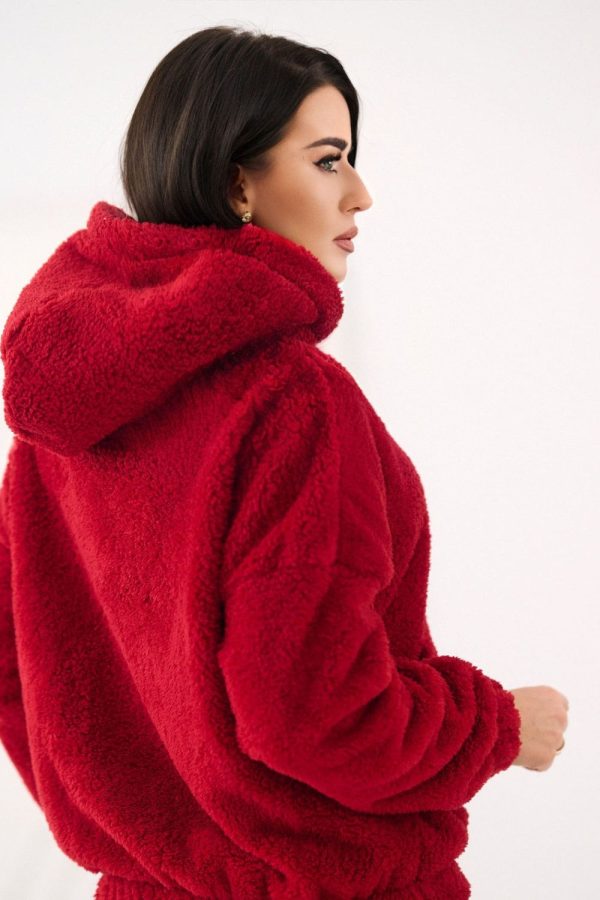 Red Sweatshirt in Sweatshirts For Women with Polyester