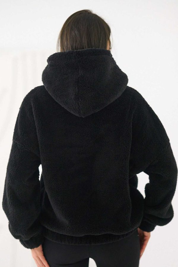 Black Sweatshirt in Sweatshirts For Women with Polyester