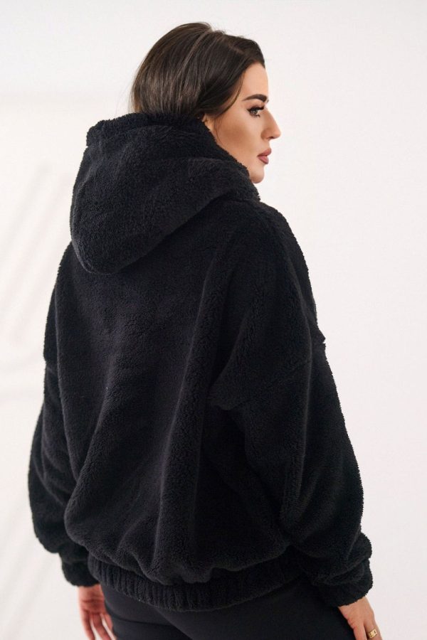 Black Sweatshirt in Sweatshirts For Women with Polyester