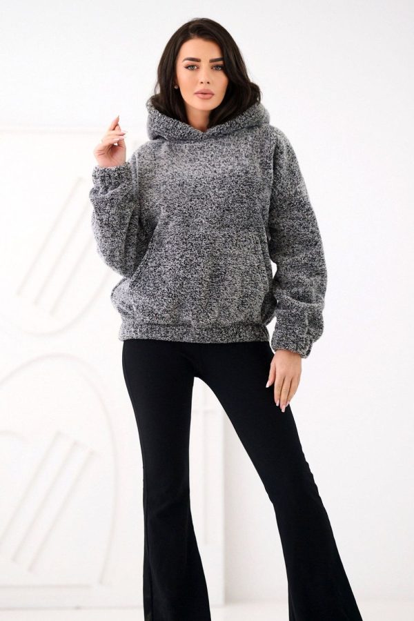 Grey Sweatshirt in Sweatshirts For Women with Polyester
