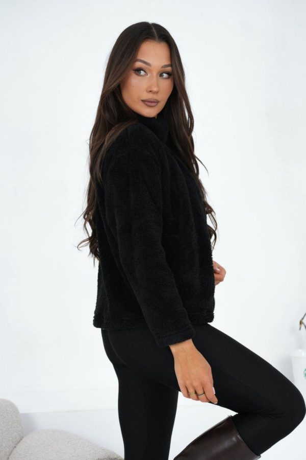 Black Sweatshirt in Sweatshirts For Women with Polyester